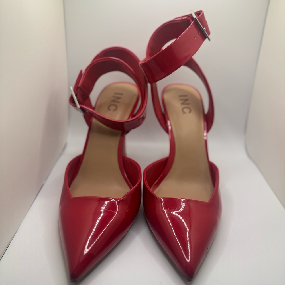 INC International Concepts Red Patent Heels
